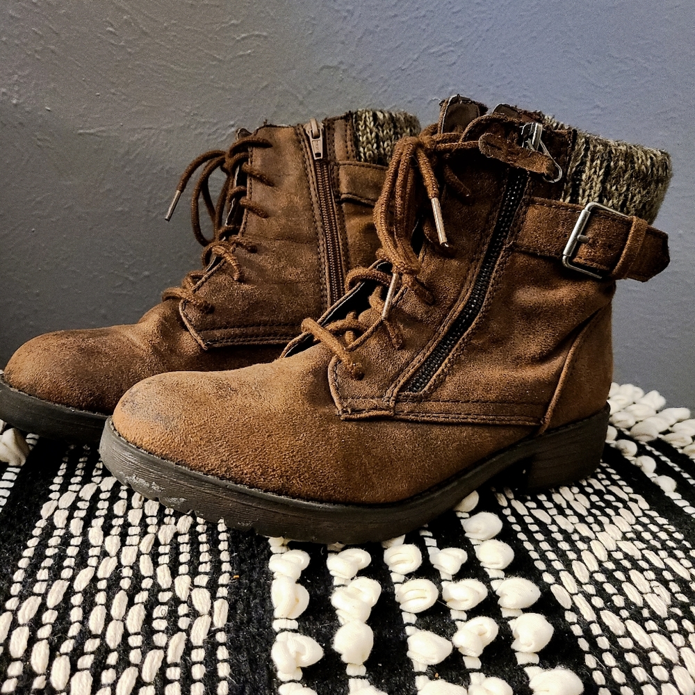 Brown Combat Boots